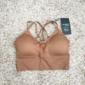 NVGTN Mocha Flourish Sports Bra Medium